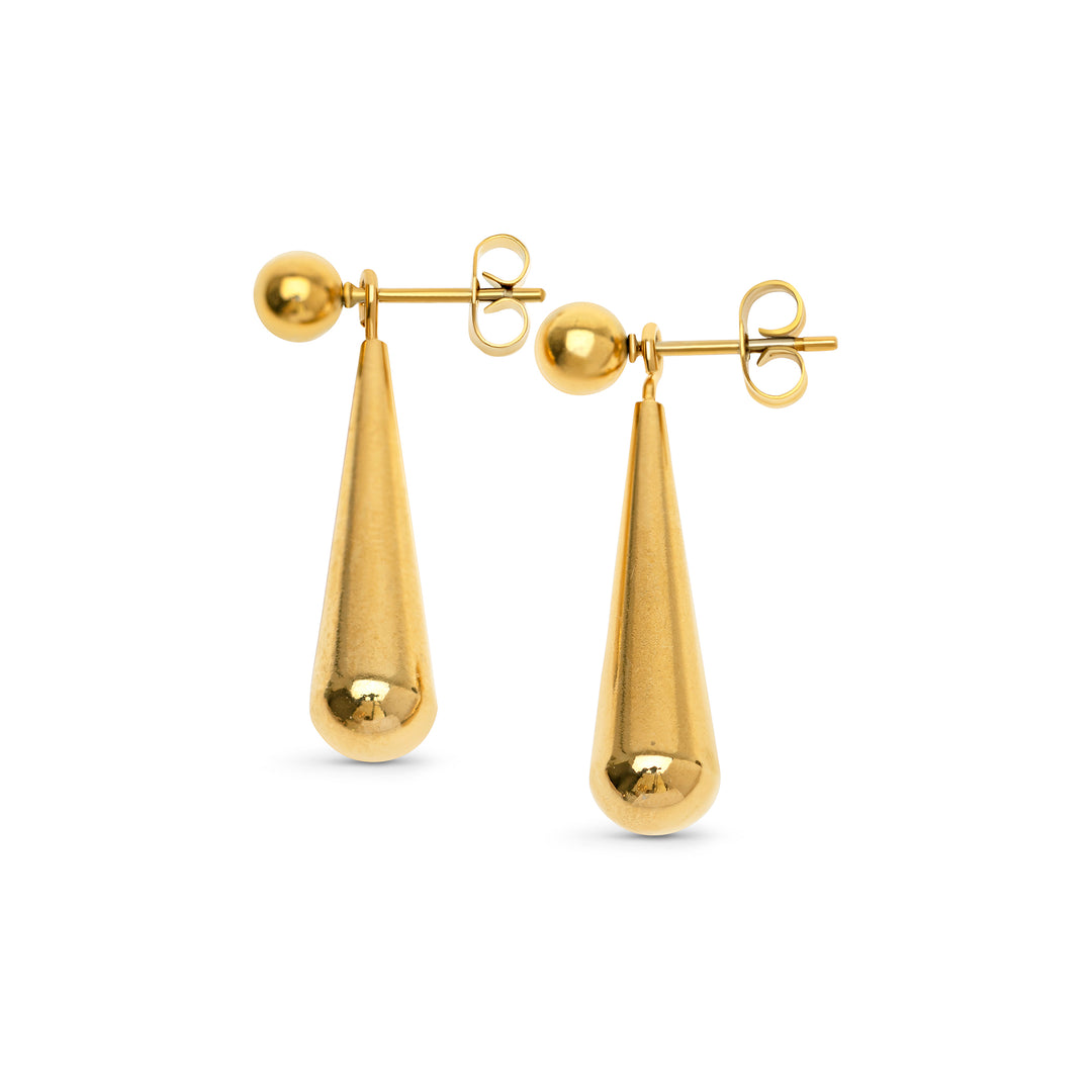 Alida - Drop Stud Earrings Stainless Steel