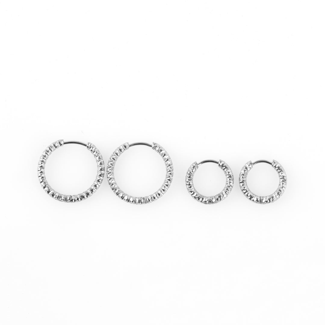 Torun - Øredobber Hoops 16mm Rustfritt Stål
