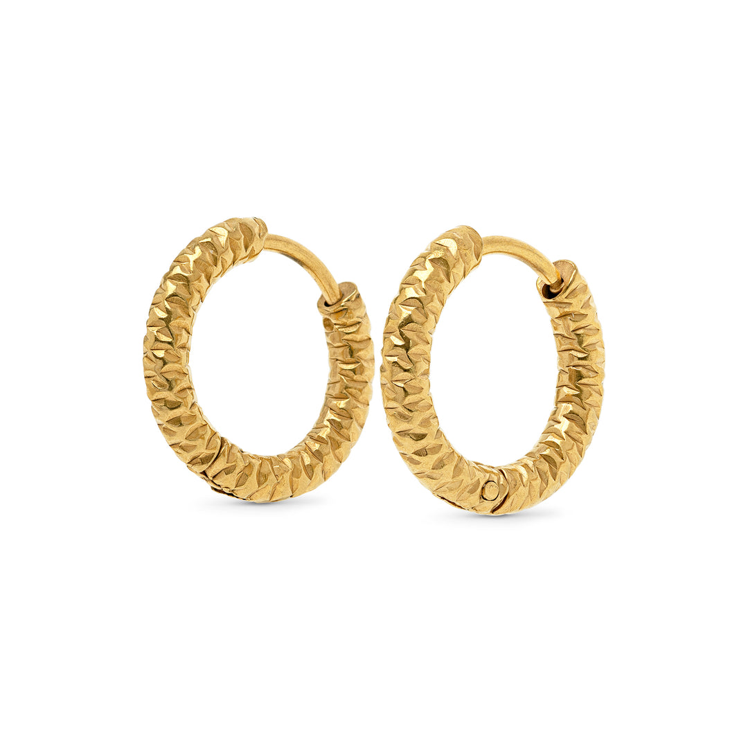 Torun - Øredobber Hoops 16mm Rustfritt Stål
