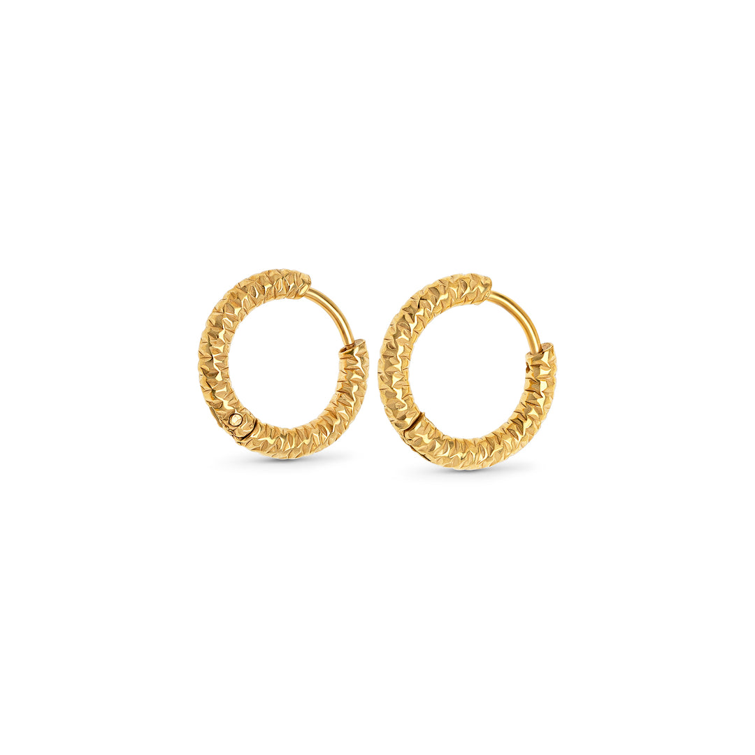 Torun - Øredobber Hoops 16mm Rustfritt Stål