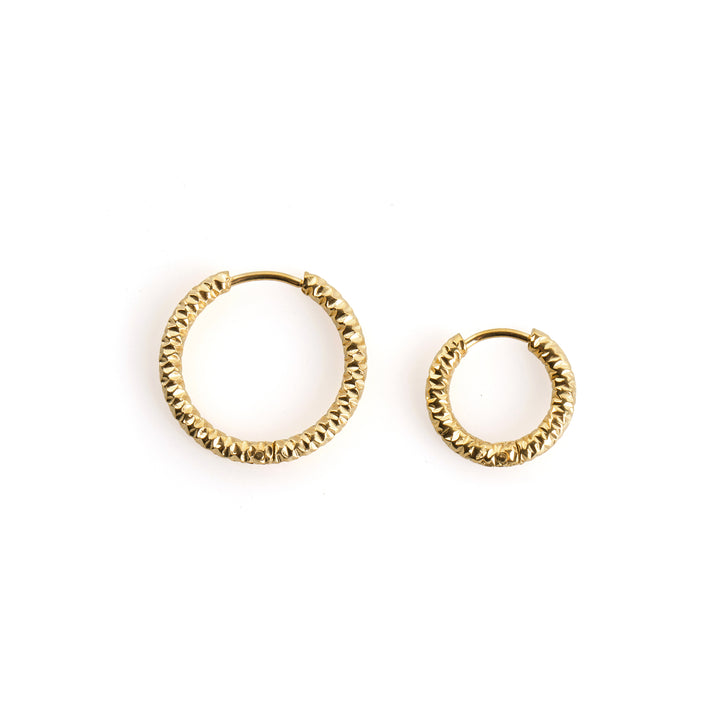 Torun - Øredobber Hoops 16mm Rustfritt Stål