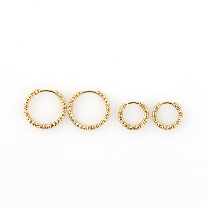 Torun - Øredobber Hoops 16mm Rustfritt Stål