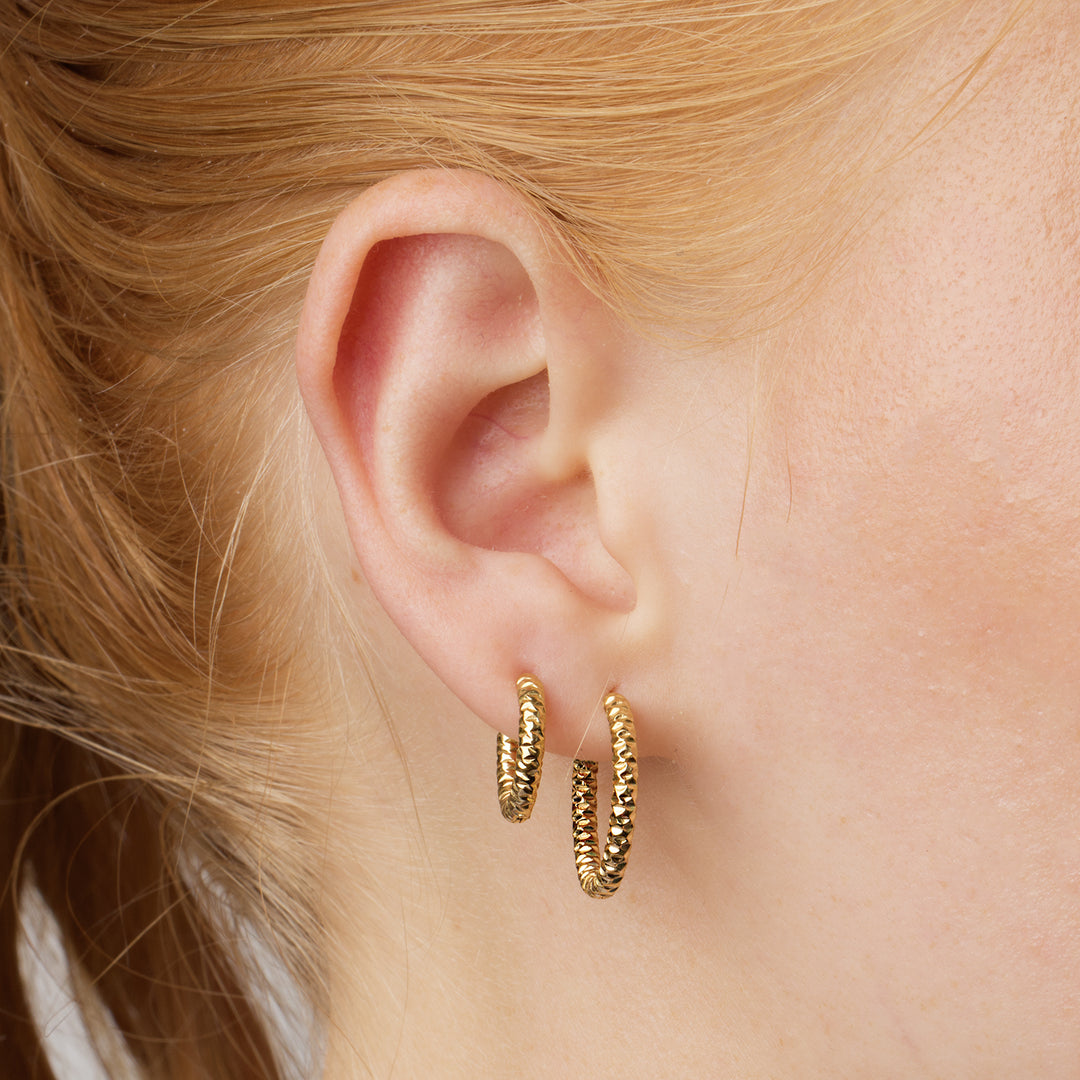 Torun - Øreringer Hoops 20mm Rustfritt stål