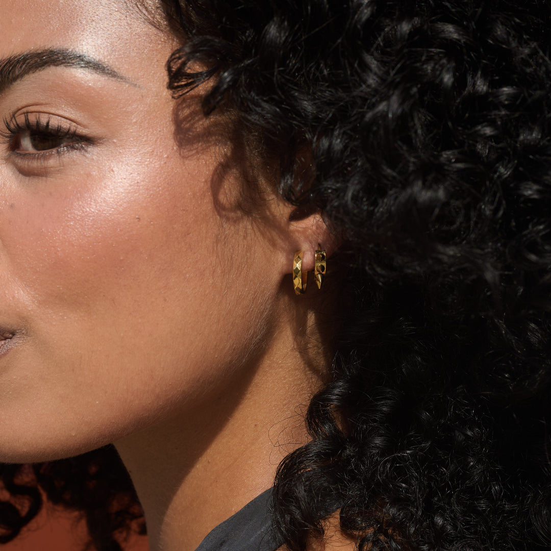Noor - Spike Øredobber 16mm Rustfritt Stål