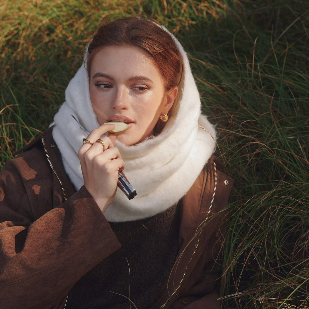 Naia - Croissant Hoop Earrings Stainless Steel