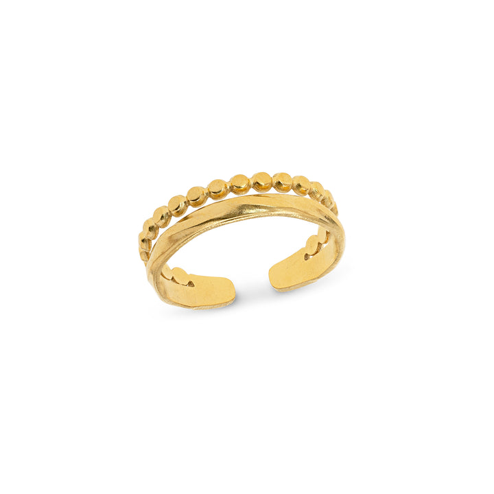 Polly - Duo Ring Rustfritt Stål