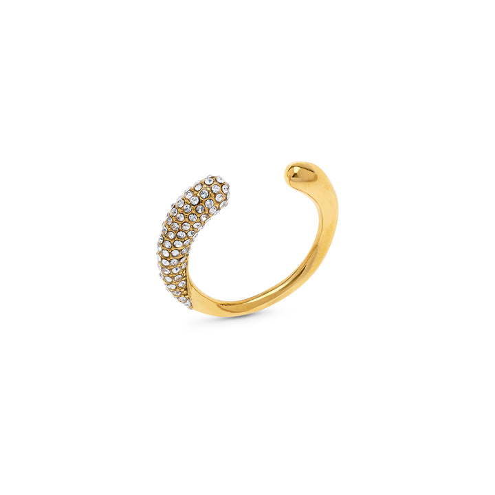 Tolouse - Åpen Krystallring Rustfritt Stål