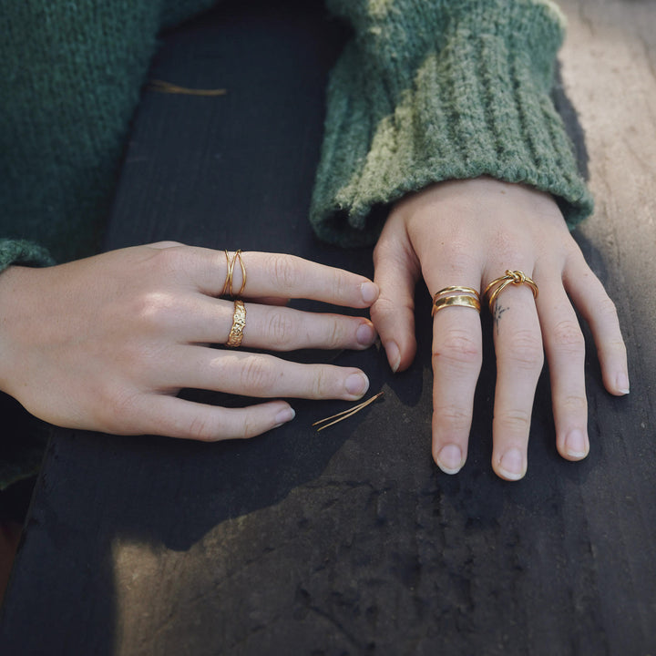 Maria - Interlocked Ring Rustfritt Stål
