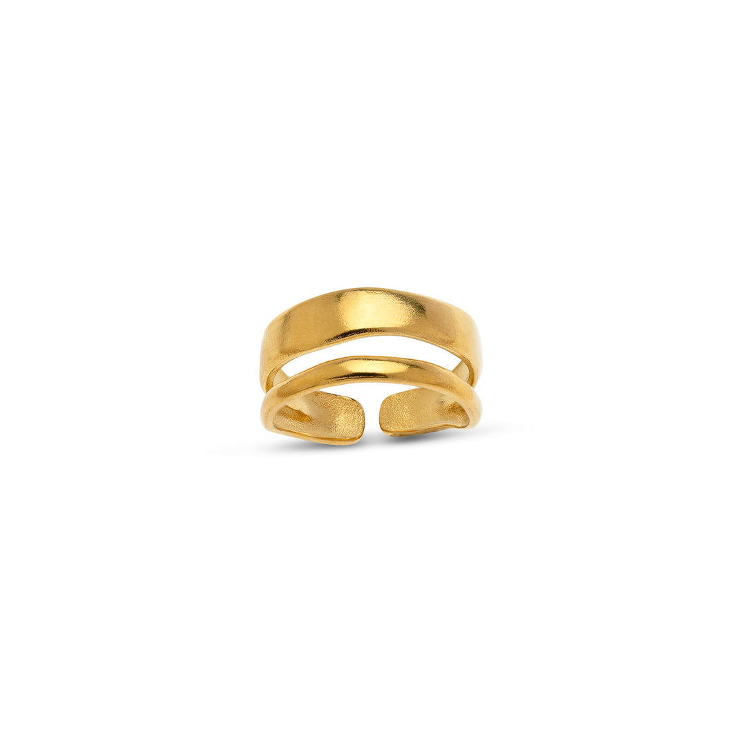 Willa - Elegant Duo Ring Rustfritt Stål
