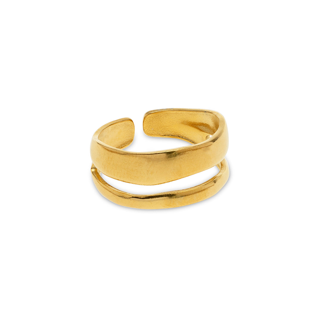 Willa - Elegant Duo Ring Rustfritt Stål