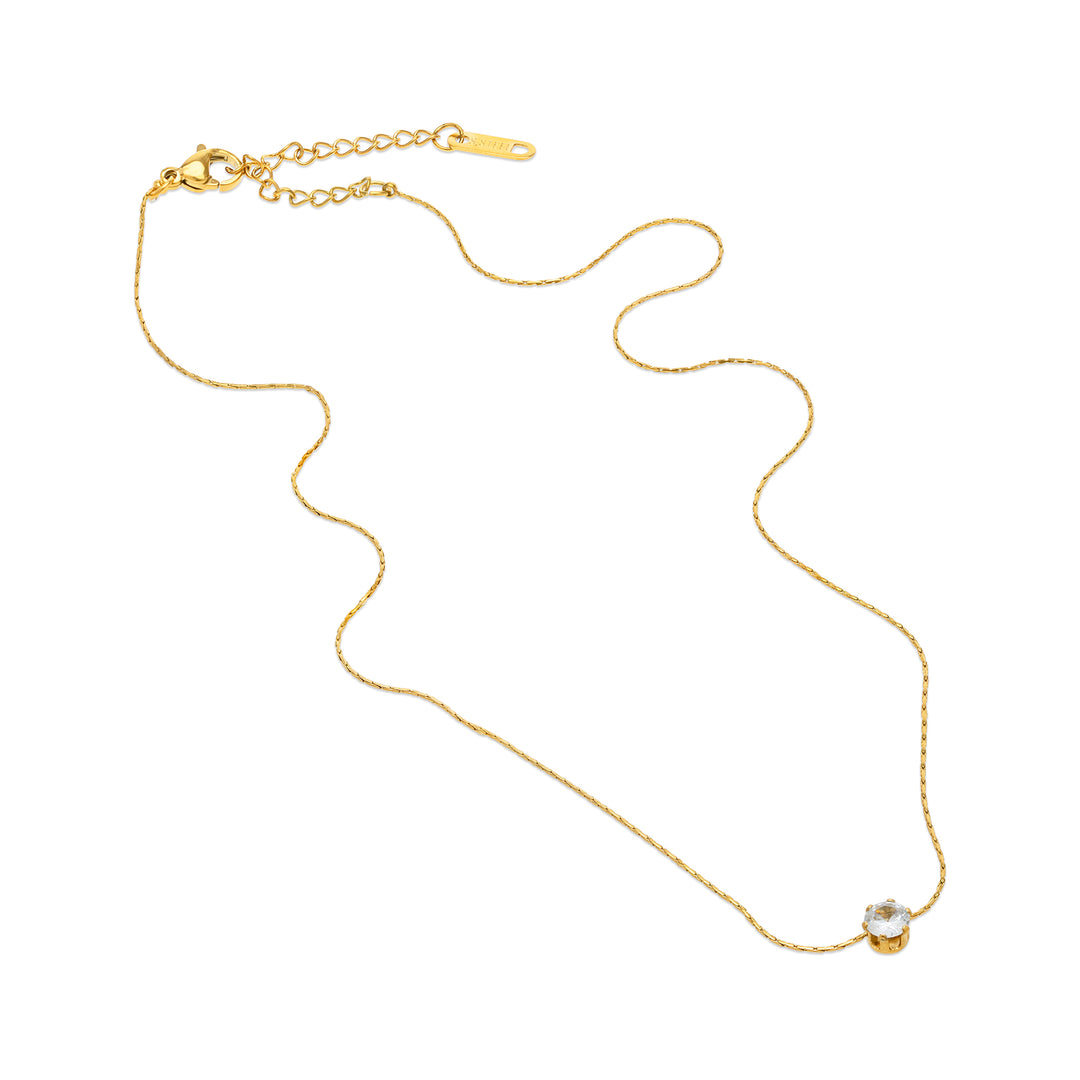 Lynne - Halskjede Krystall Rustfritt Stål