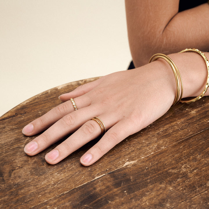 Melissa - Duo Crystal Ring Stainless Steel