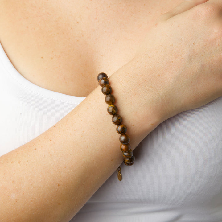 Birgit - Tiger Eye Armbånd Rustfritt Stål