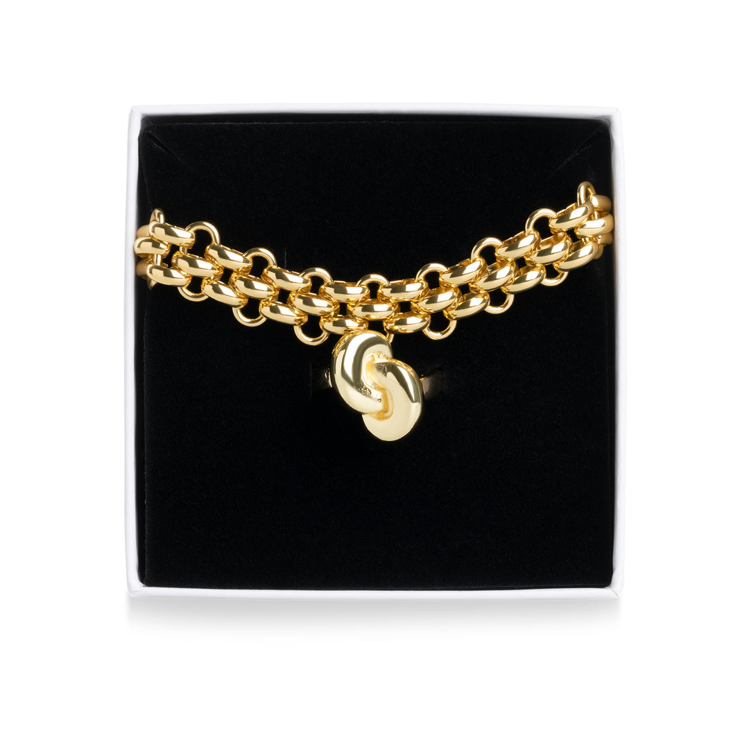 Statement Bracelet & Ring Set Stainless Steel