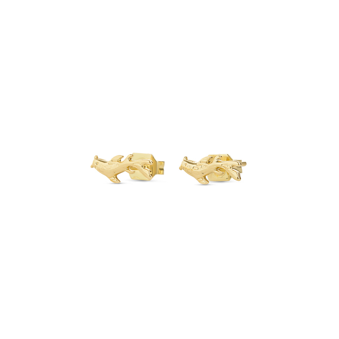 Neela - Fish Stud Earrings Stainless Steel