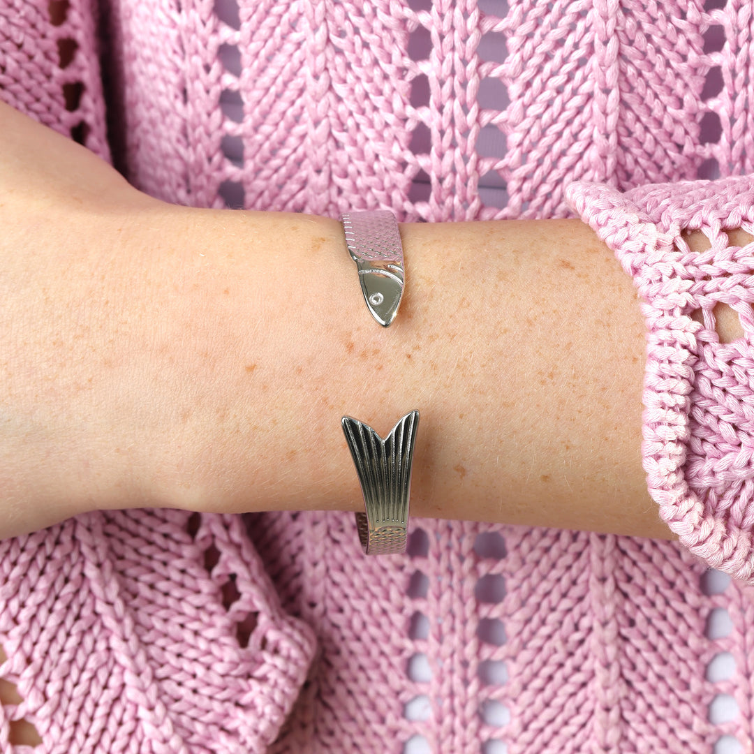 Erle - Fisk Bangle Armbånd Rustfritt stål