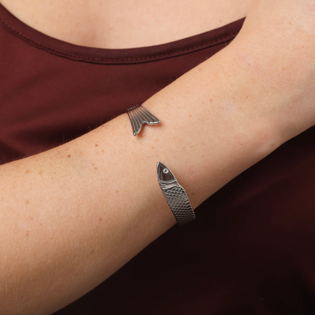 Erle - Fisk Bangle Armbånd Rustfritt stål