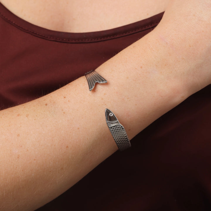 Erle - Fisk Bangle Armbånd Rustfritt stål