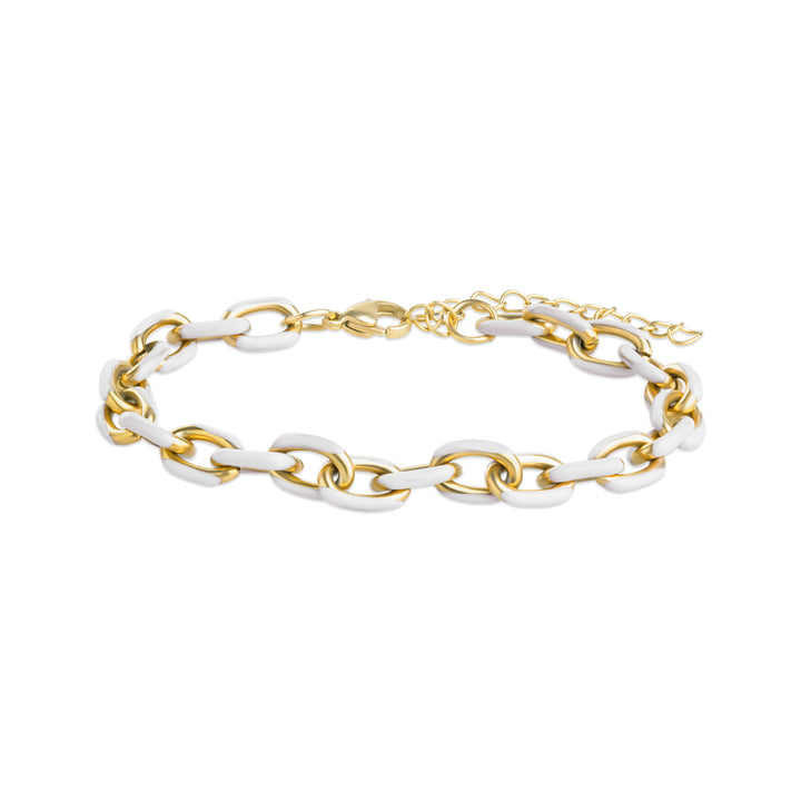 Ines - Fargerikt Lenkearmbånd Rustfritt Stål