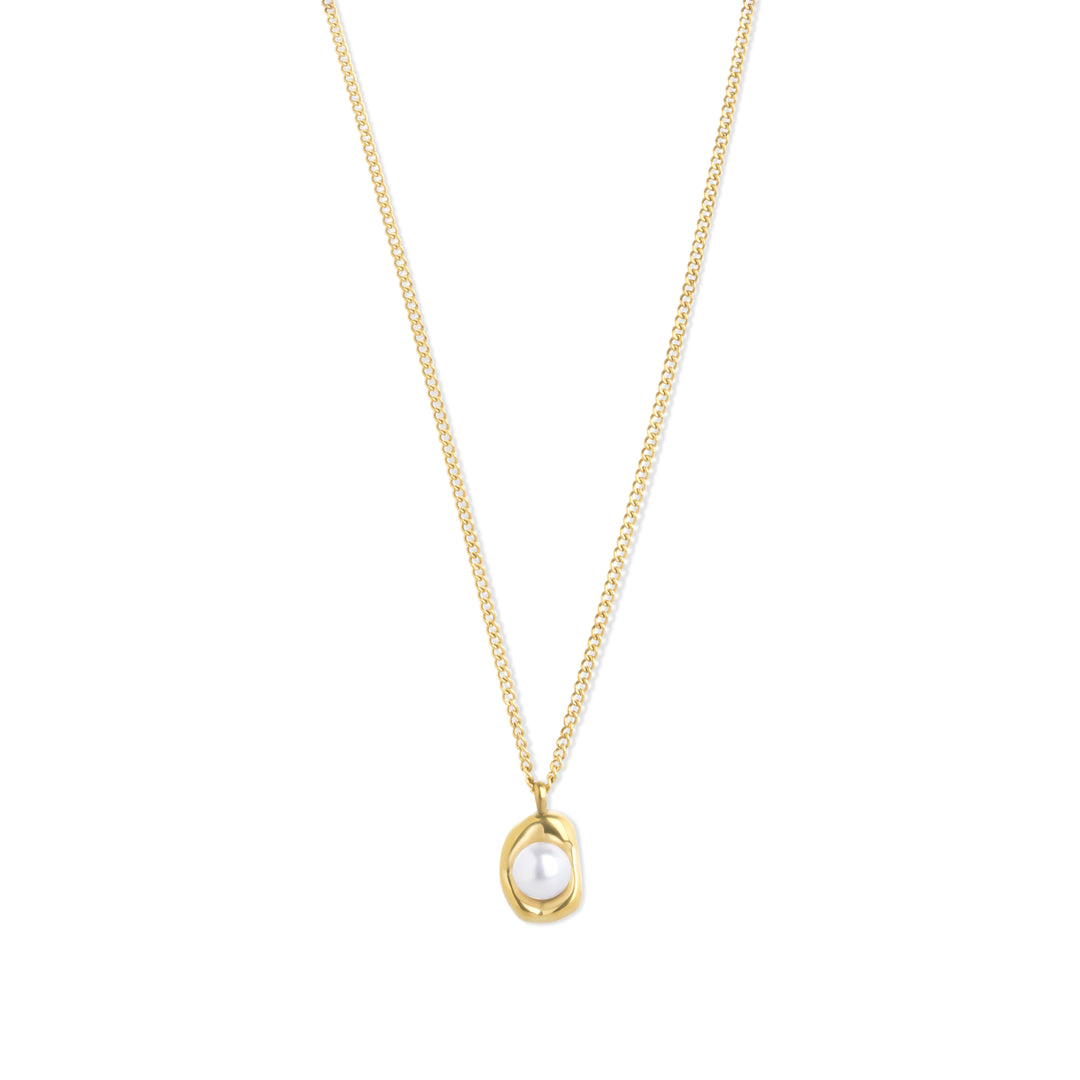 Ilse - Pearl Necklace Stainless Steel