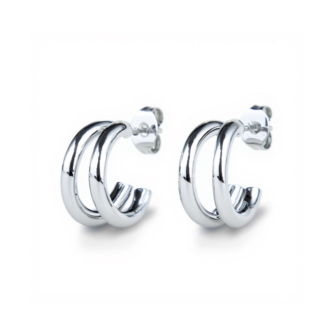 Heylin - Double Hoop Earrings Stainless Steel