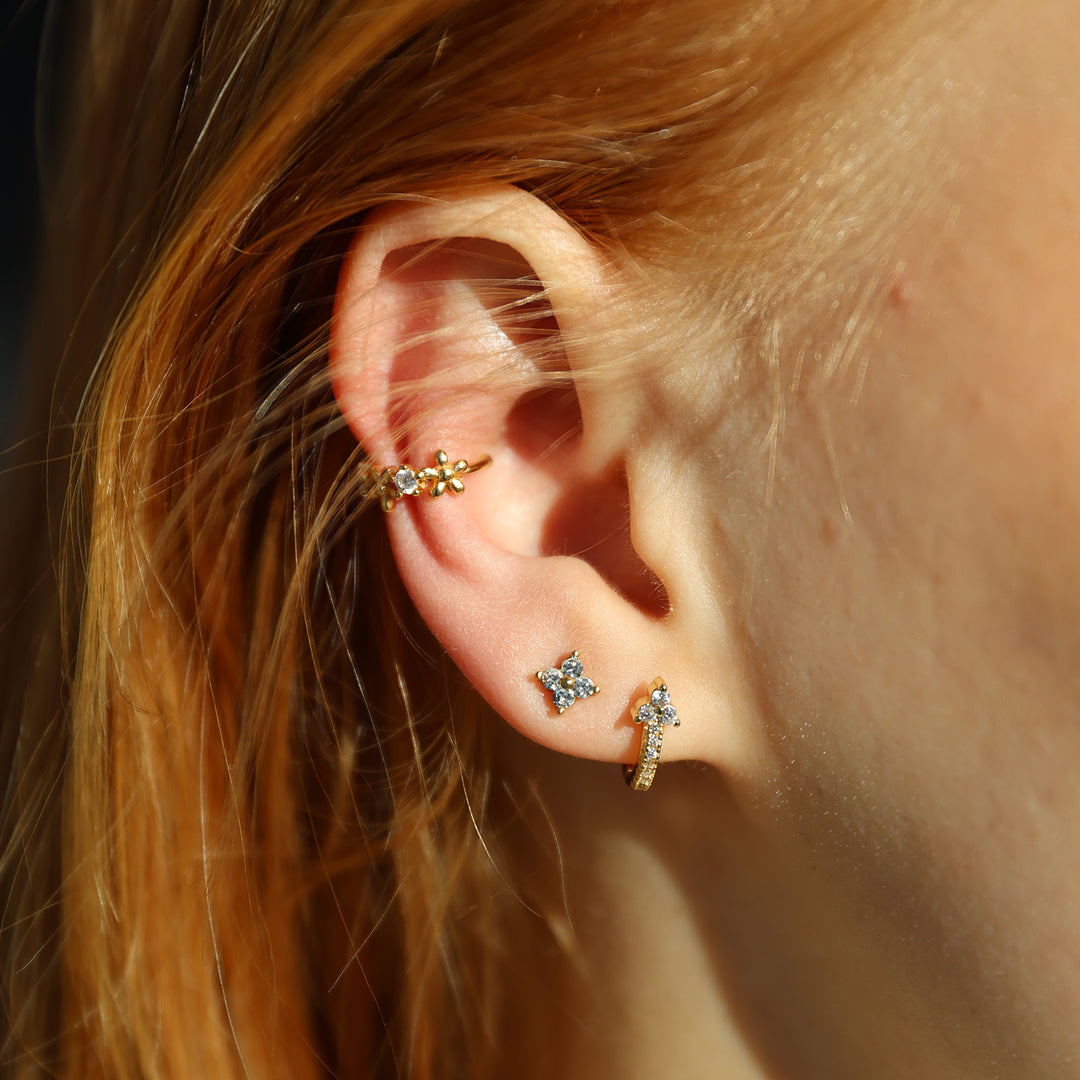 Hera - Øredobber Krystall Rustfritt Stål