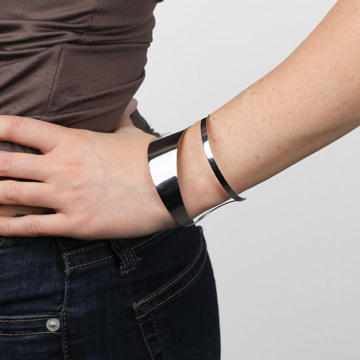 Krista - Chunky Bangle Armbånd Rustfritt Stål
