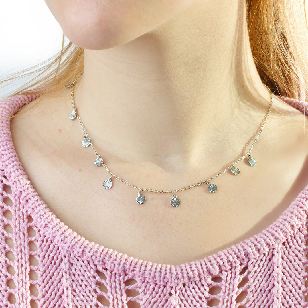 Liv - Myntanheng Halskjede Rustfritt Stål