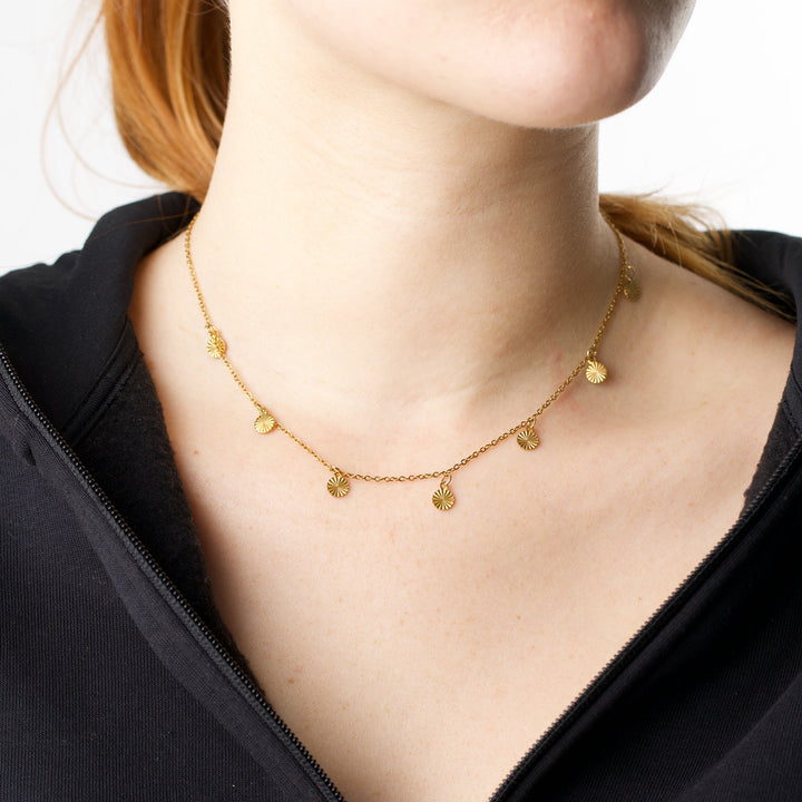 Liv - Myntanheng Halskjede Rustfritt Stål