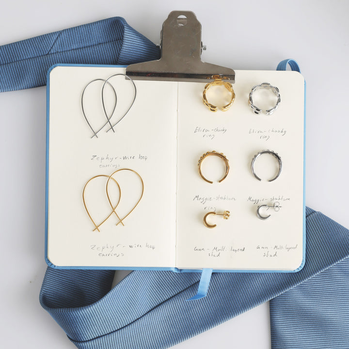 Zephyr - Wire Loop Earrings Stainless Steel