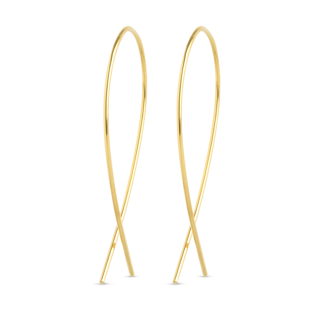 Zephyr - Wire Loop Earrings Stainless Steel