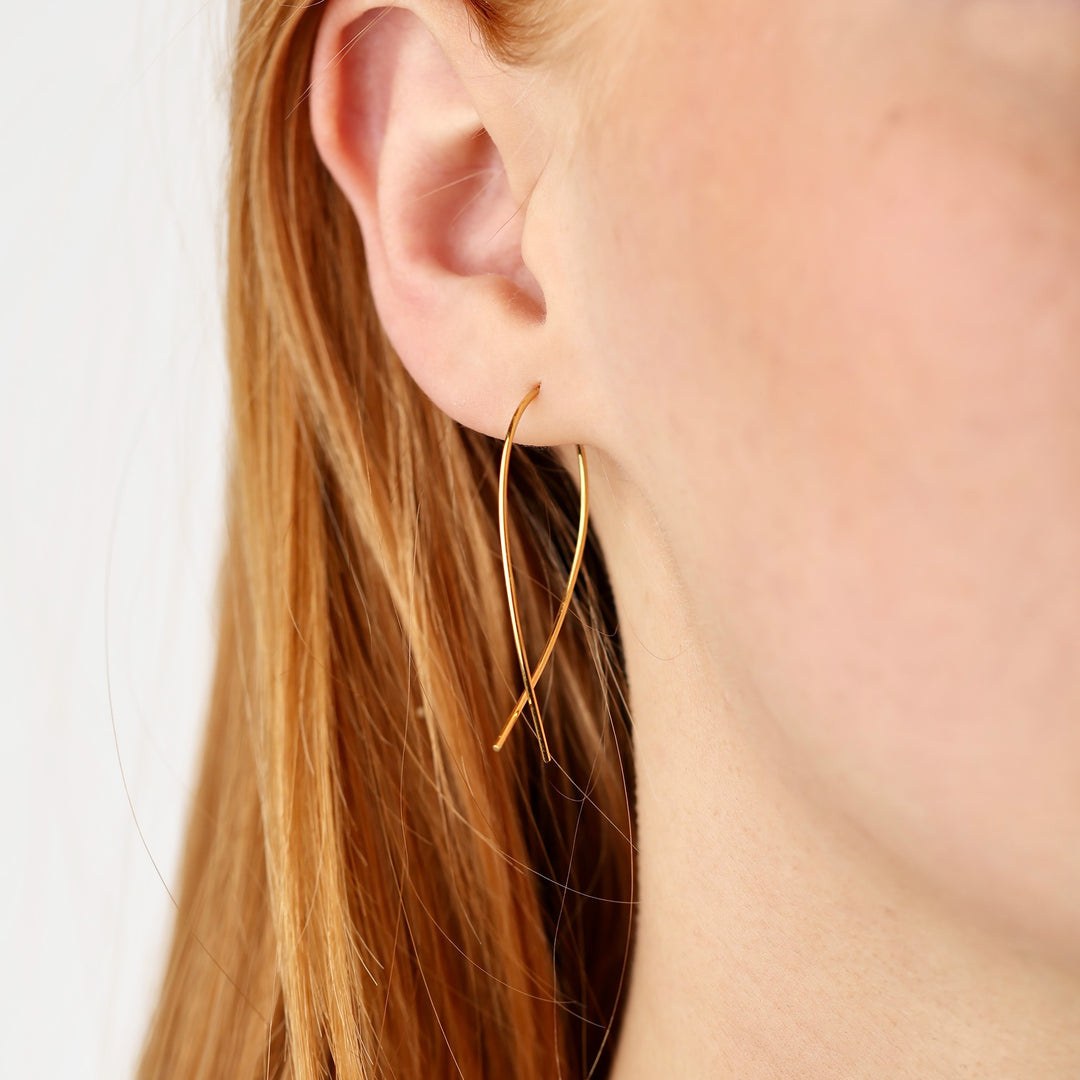 Zephyr - Wire Loop Earrings Stainless Steel