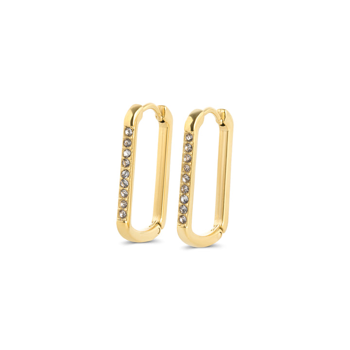 Celeste - Hoops Øredobber Krystall Rustfritt Stål