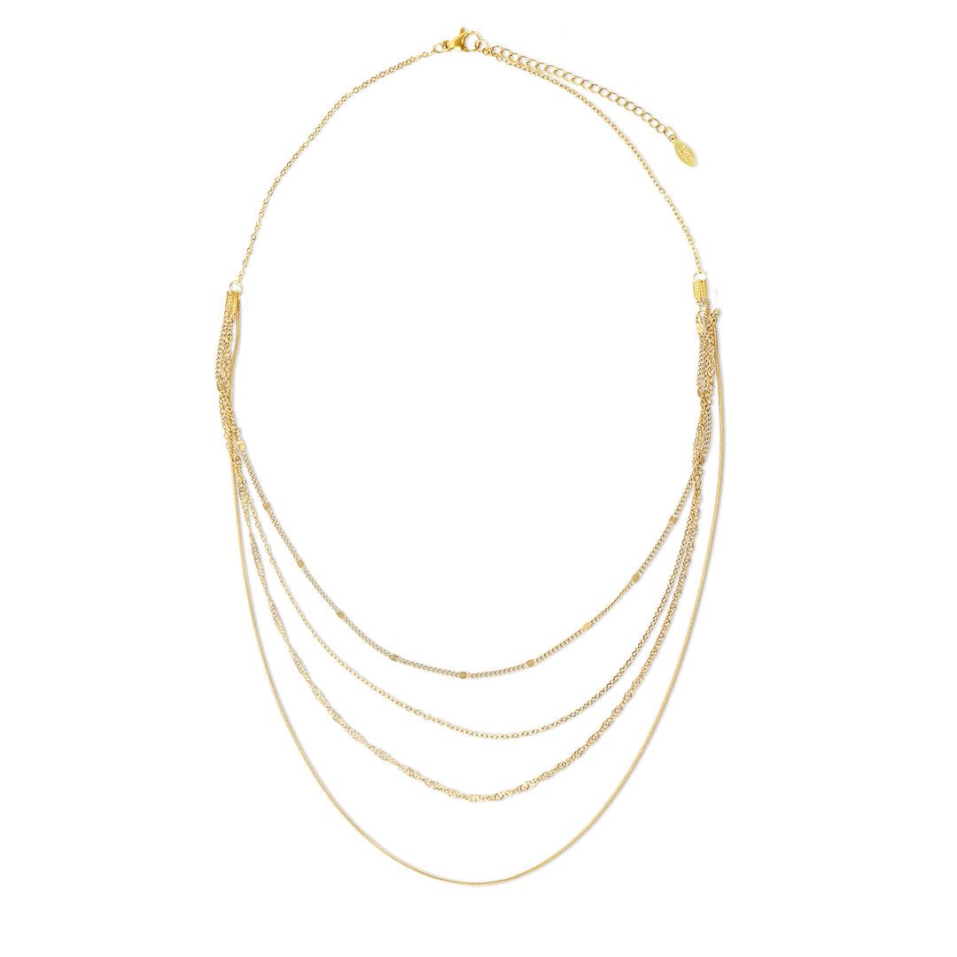Abida - Multi Chain Necklace Stainless Steel