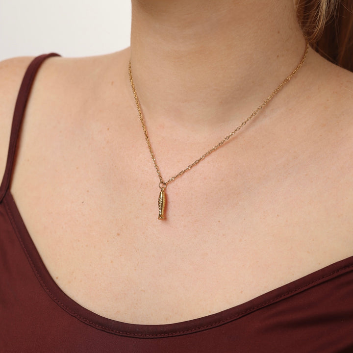 Erna - Fish Halskjede Rustfritt Stål