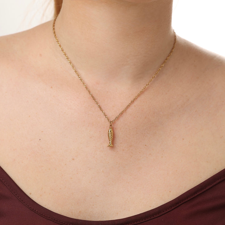 Erna - Fish Halskjede Rustfritt Stål