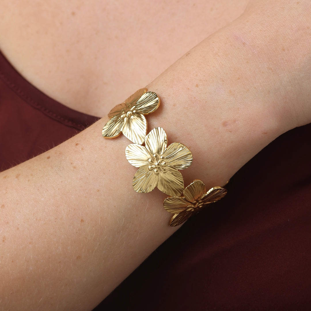 Alva - Blomst Armbånd Rustfritt Stål
