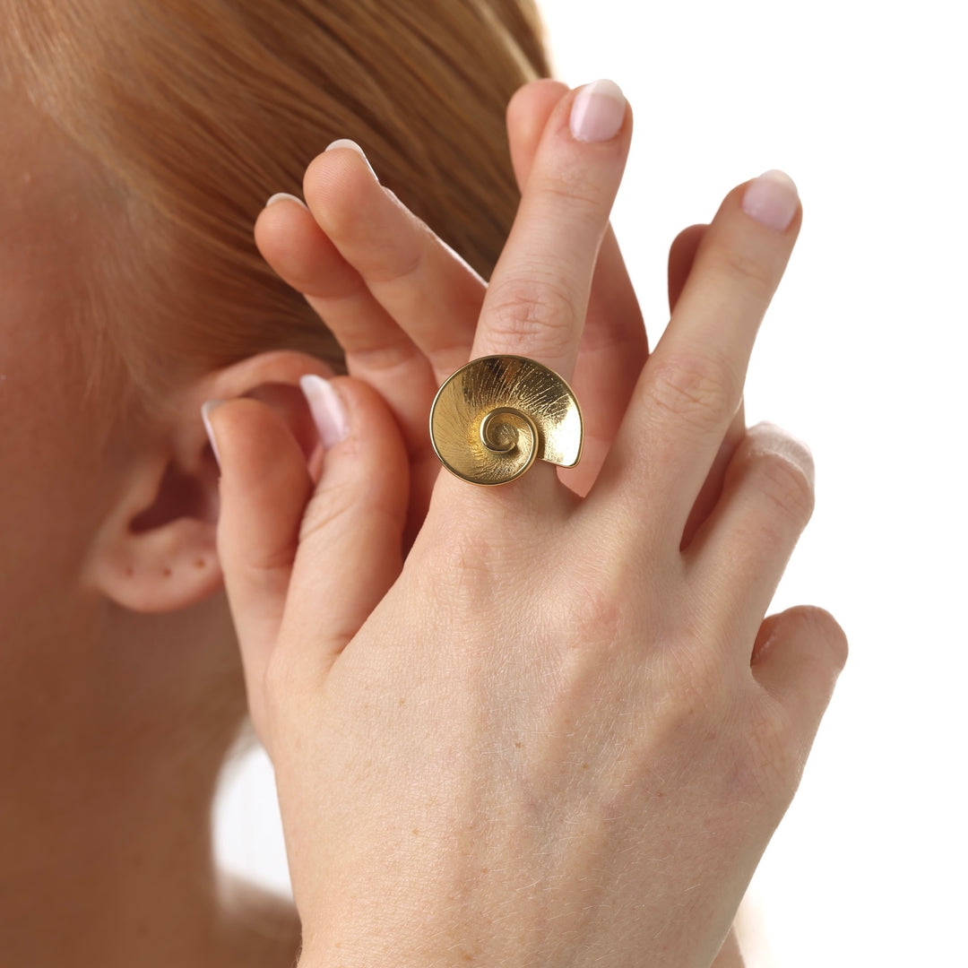 Marla - Shell Ring Rustfritt stål