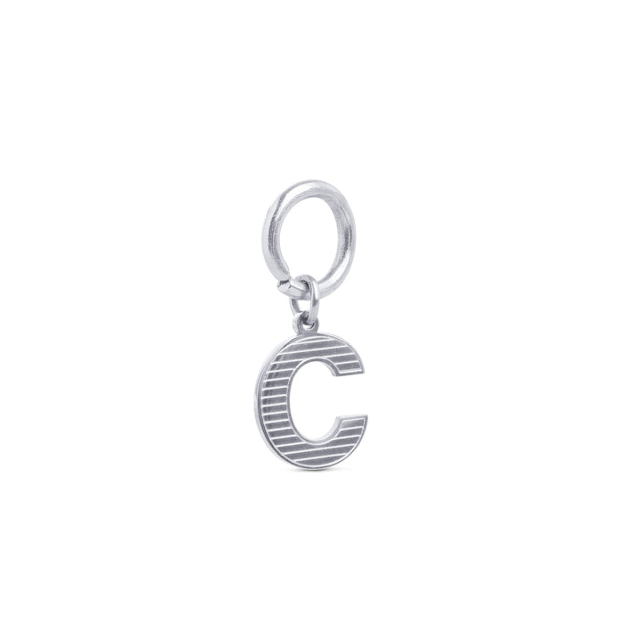 Sanya - Initial Charm Sølv Rustfritt Stål