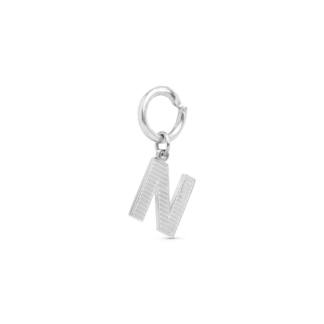 Sanya - Initial Charm Sølv Rustfritt Stål