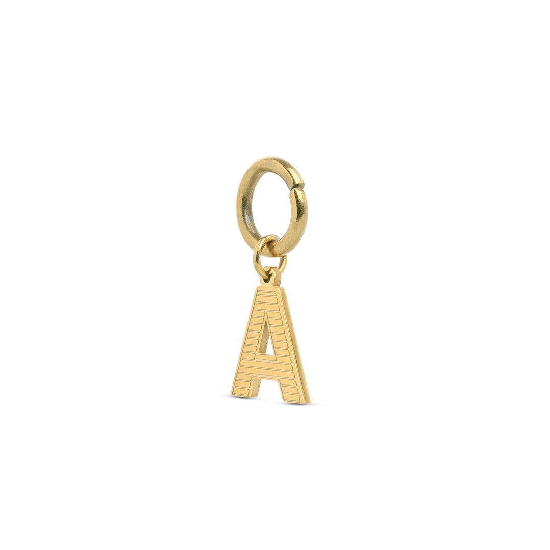 Sanya - Initial Charm Gull Rustfritt Stål