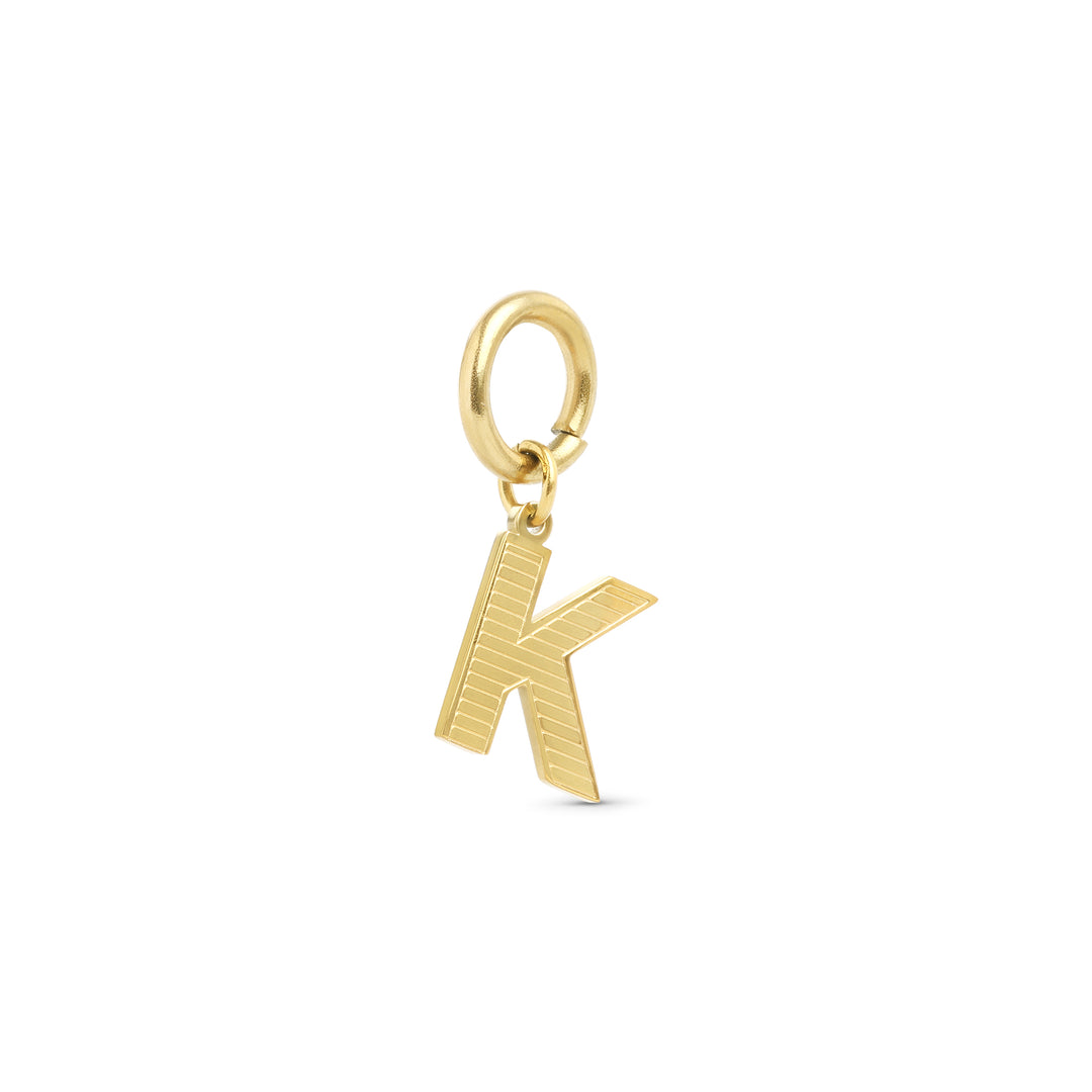 Sanya - Initial Charm Gull Rustfritt Stål