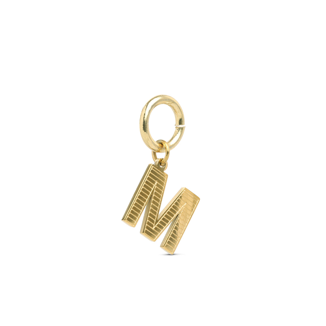 Sanya - Initial Charm Gull Rustfritt Stål