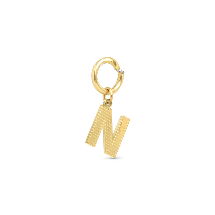 Sanya - Initial Charm Gull Rustfritt Stål