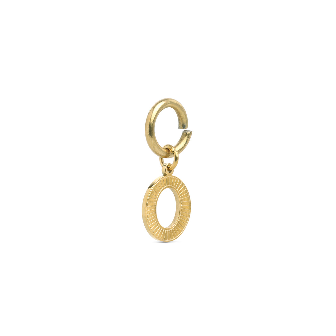 Sanya - Initial Charm Gull Rustfritt Stål