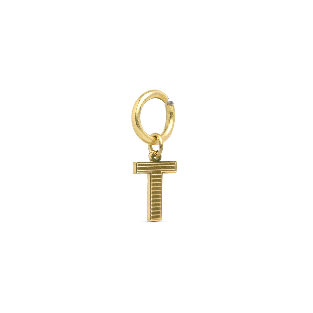 Sanya - Initial Charm Gull Rustfritt Stål