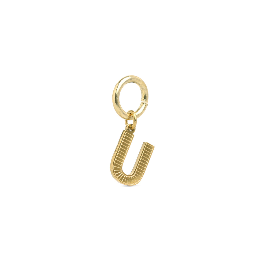 Sanya - Initial Charm Gull Rustfritt Stål