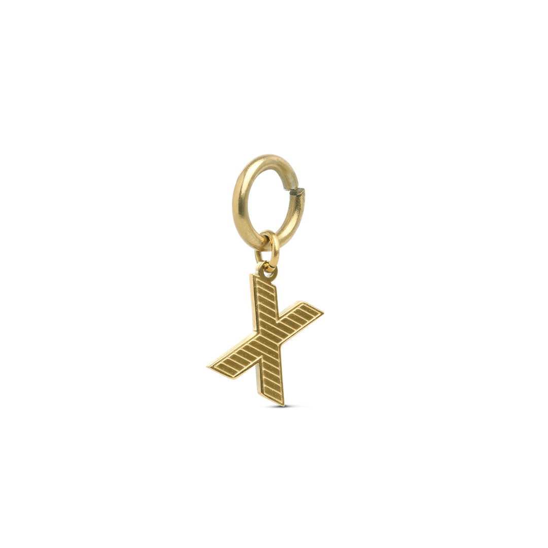 Sanya - Initial Charm Gull Rustfritt Stål