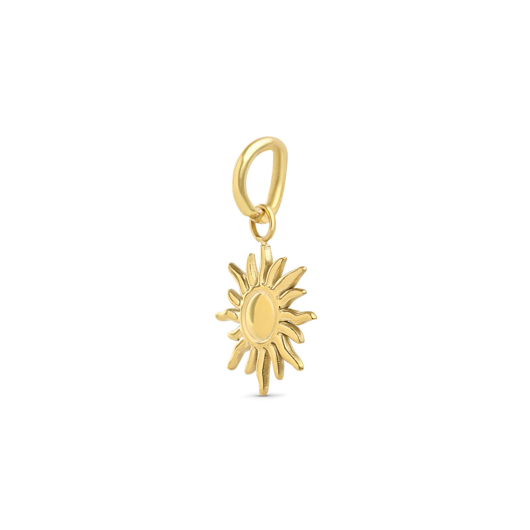 Sol - Sunburst Charm Rustfritt Stål