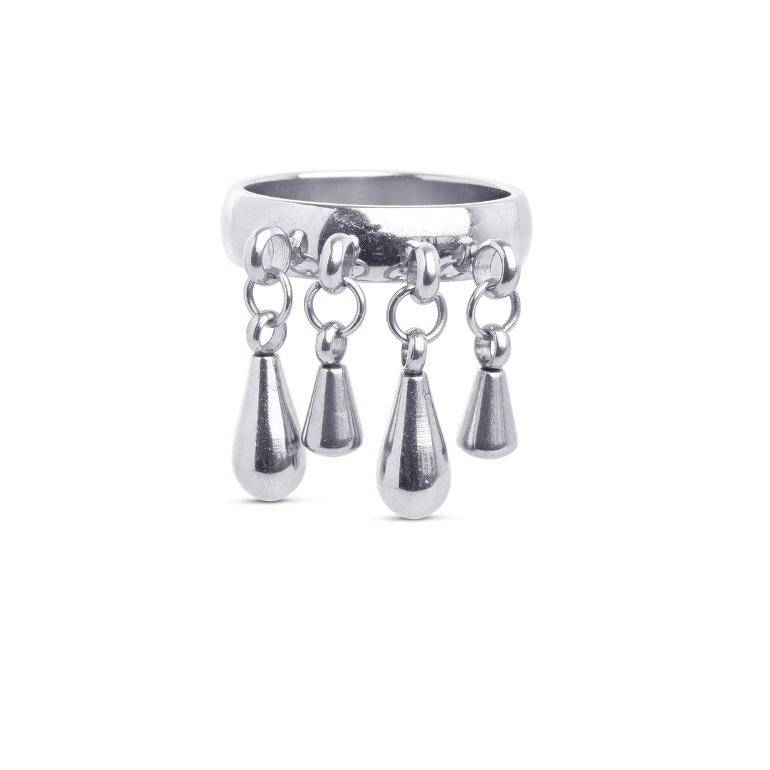 Bliss - Drop Ring Rustfritt Stål